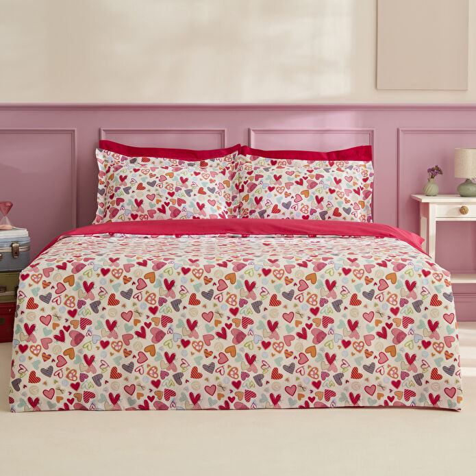 Sarah Anderson Amour Glow Çift Kişilik Nevresim Takımı Multicolour