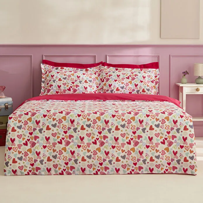 Sarah Anderson Amour Glow Tek Kişilik Nevresim Takımı Multicolour