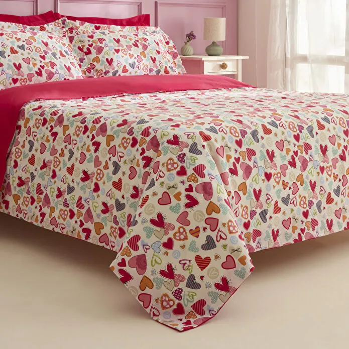 Sarah Anderson Amour Glow Tek Kişilik Nevresim Takımı Multicolour