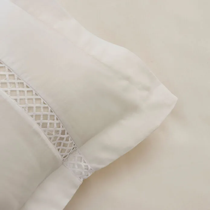Karaca Home Indila %100 Pamuk Saten Çift Kişilik Nevresim Takımı Beyaz