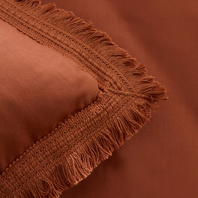 Karaca Home Helios %100 Pamuk Çift Kişilik Nevresim Takımı Terra Cota