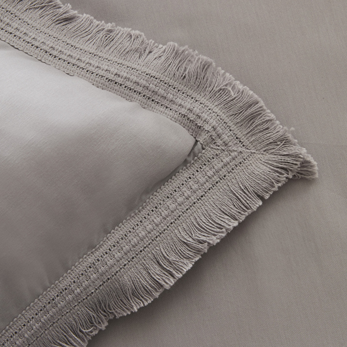 Karaca Home Helios %100 Pamuk Çift Kişilik Nevresim Takımı Gri