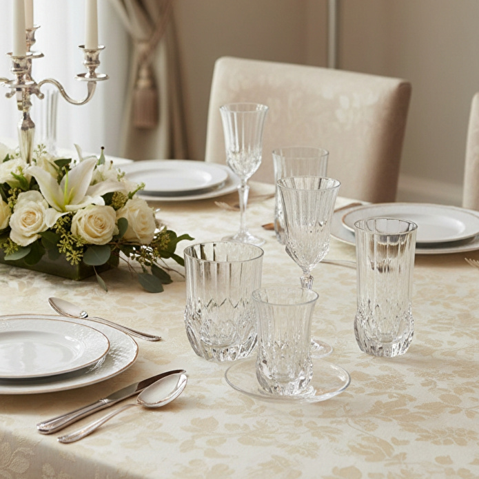 RCR Melodia Yüksek Kalite Cam 6'lı Çay Bardağı 140 ml