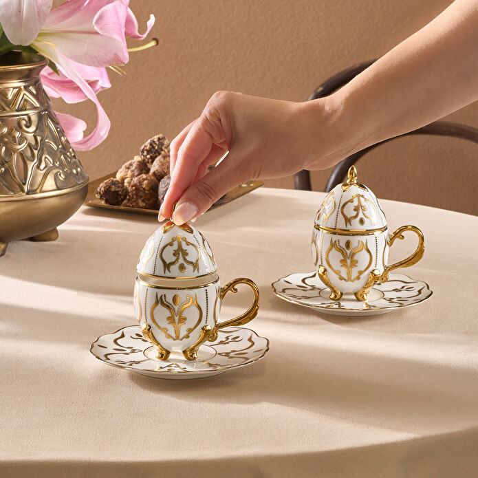 Karaca Faberge Egg 2 Kişilik Kahve Fincan Takımı 90 ml