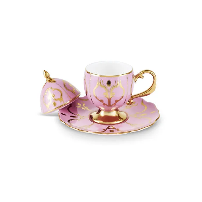 Karaca Faberge Egg 2 Kişilik Kahve Fincanı Pembe 90 ml