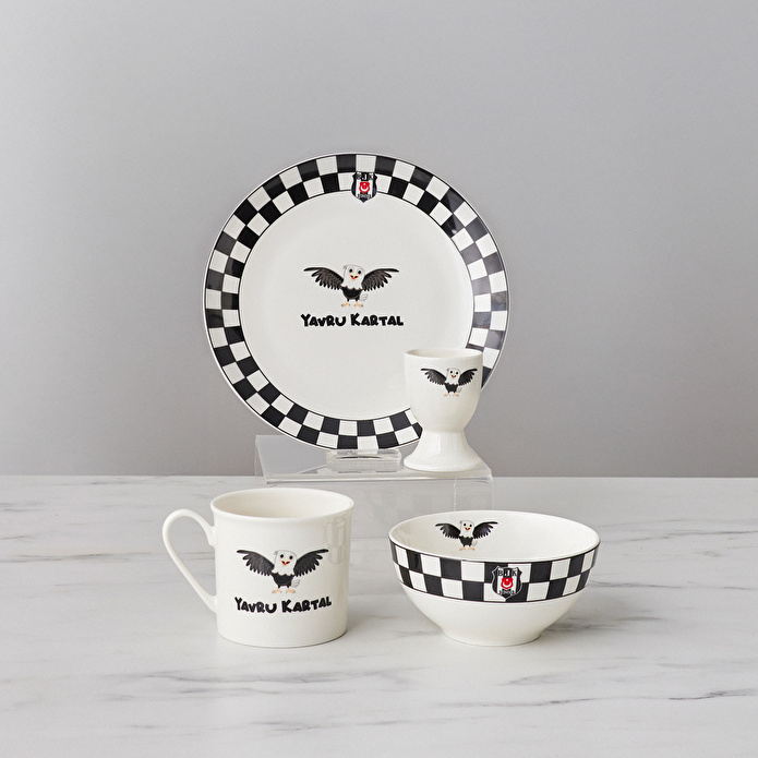Karaca x Beşiktaş Lisanslı 4 Parça Mama Takımı
