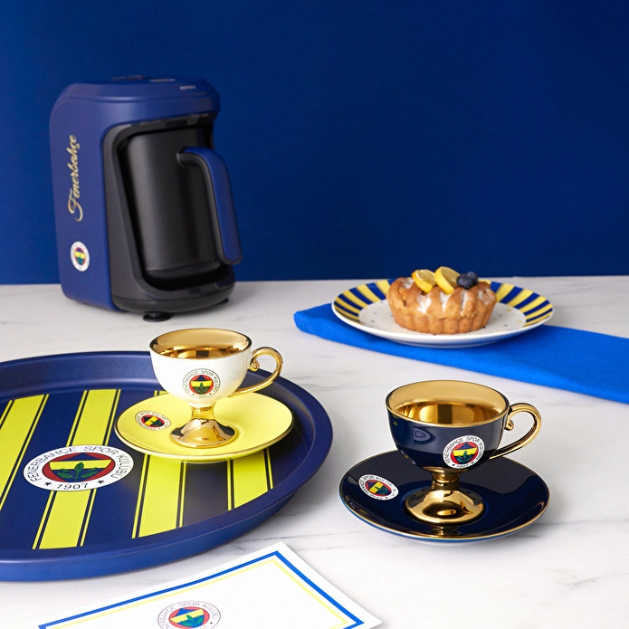 Karaca x Fenerbahçe Lisanslı 2 Kişilik Kahve Fincan Takımı 80 ml