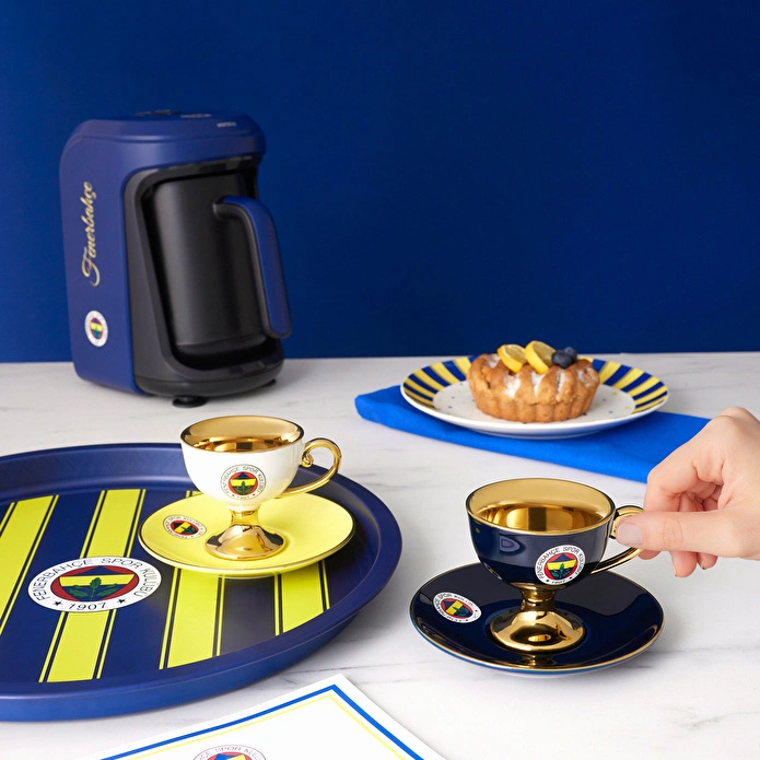 Karaca x Fenerbahçe Lisanslı 2 Kişilik Kahve Fincan Takımı 80 ml