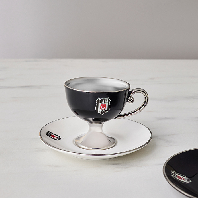 Karaca x Beşiktaş Lisanslı 2 Kişilik Kahve Fincan Takımı 80 ml