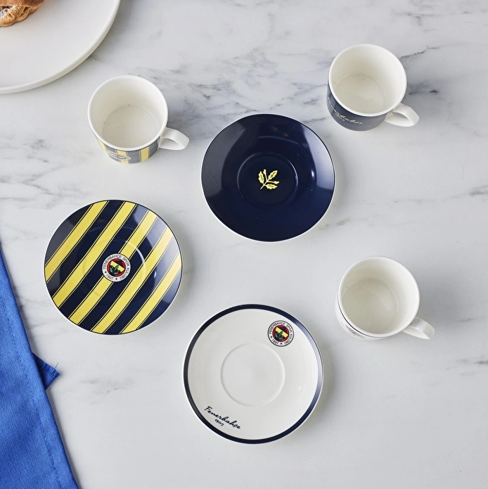 Karaca x Fenerbahçe Lisanslı 6 Kişilik Kahve Fincan Takımı 80 ml