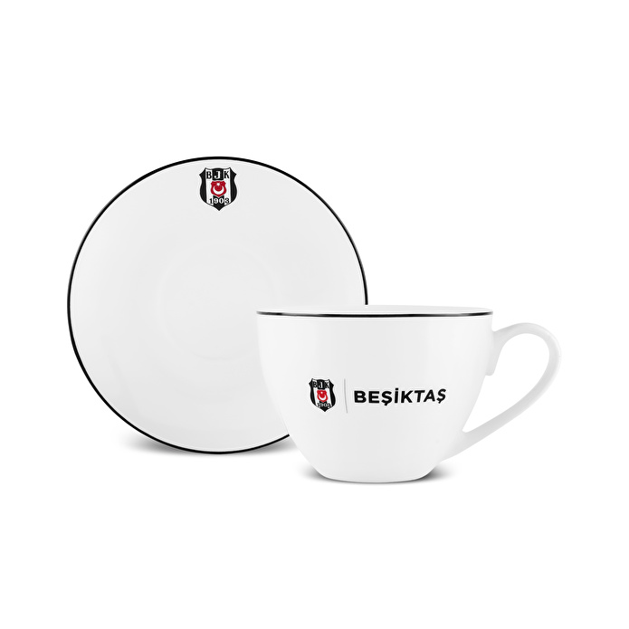 Karaca x Beşiktaş Lisanslı 2 Kişilik Çay Fincan Takımı 220 ml
