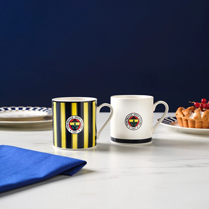 Karaca x Fenerbahçe Lisanslı 2 Kişilik Çay Fincan Takımı 230 ml