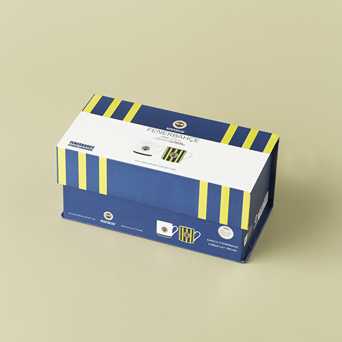 Karaca x Fenerbahçe Lisanslı 2 Kişilik Çay Fincan Takımı 230 ml