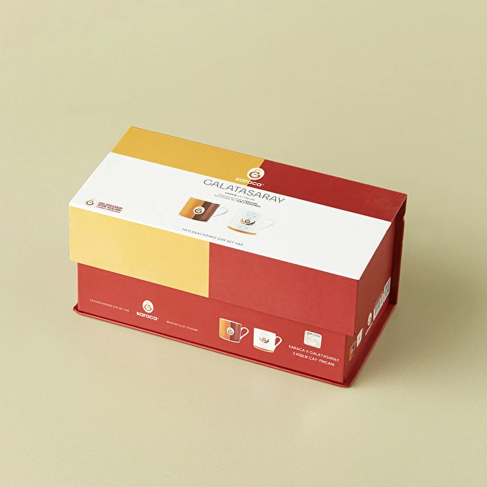 Karaca x Galatasaray Lisanslı 2 Kişilik Çay Fincan Takımı 230 ml