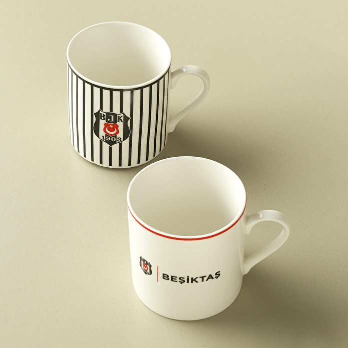 Karaca x Beşiktaş Lisanslı 2 Kişilik Çay Fincan Takımı 230 ml