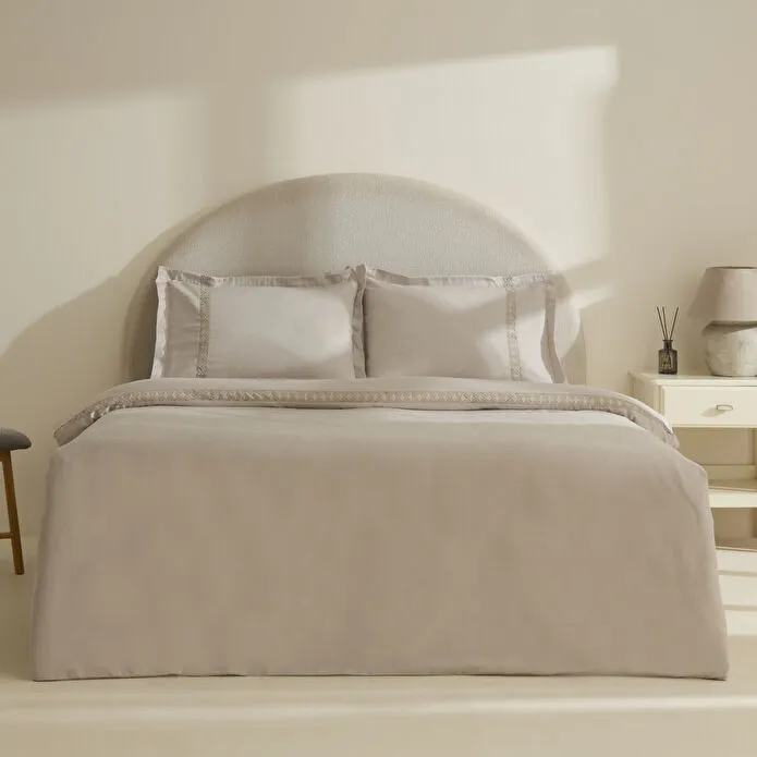 Karaca Home Miel %100 Pamuk Saten Çift Kişilik Saten Nevresim Takımı Taş