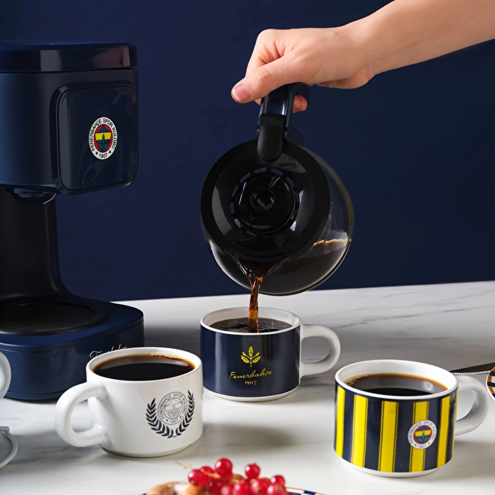 Karaca x Fenerbahçe 4 Kişilik Standlı Çay Fincan Takımı 180 ml