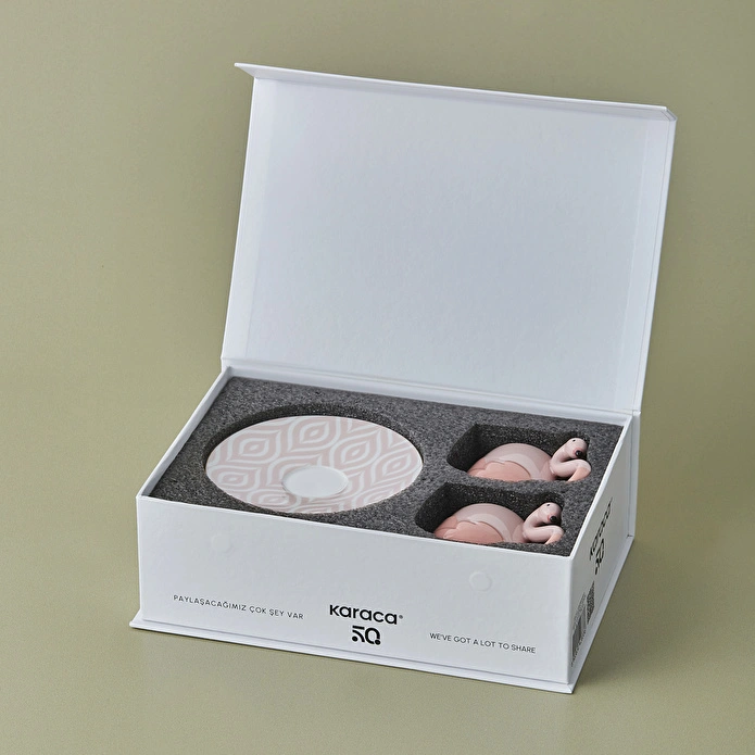 Karaca Flamingo 2 Kişilik Kahve Fincan Takımı 90 ml