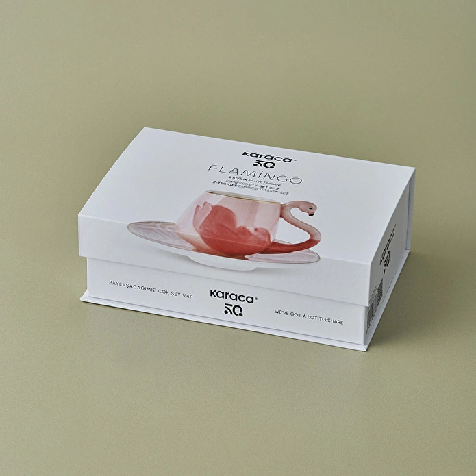 Karaca Flamingo 2 Kişilik Kahve Fincan Takımı 90 ml