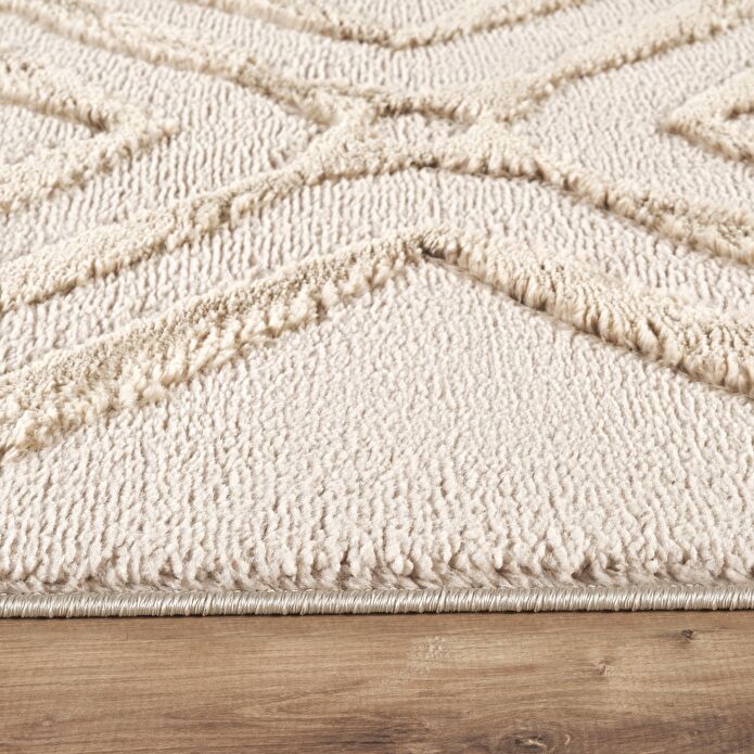 Kaşmir Halı 7/24 Plushy Doha Bej 80x150 cm