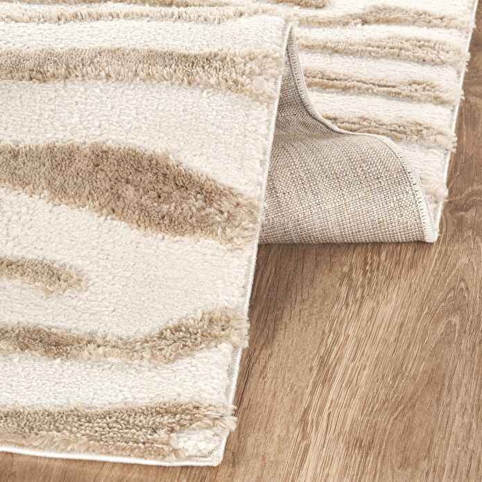 Kaşmir Halı 7/24 Plushy Meknes Bej 50x80 cm