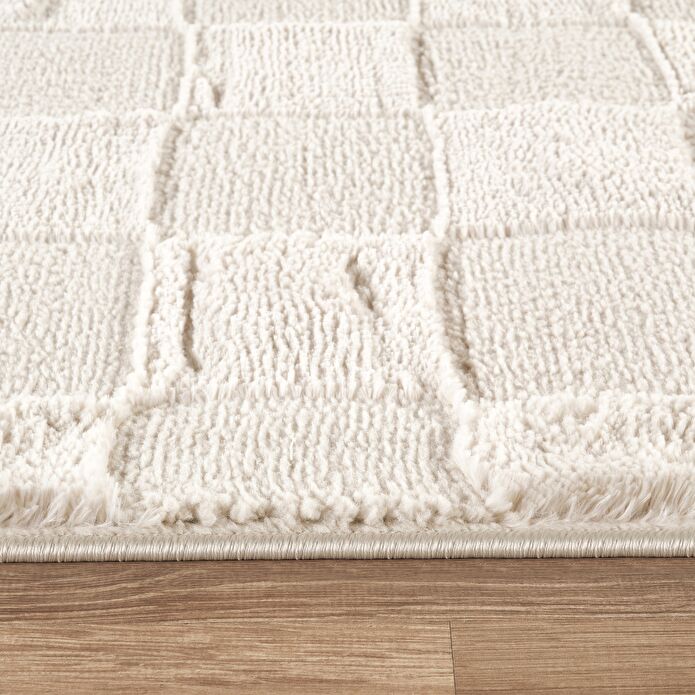 Kaşmir Halı 7/24 Plushy Todra Krem 50x80 cm