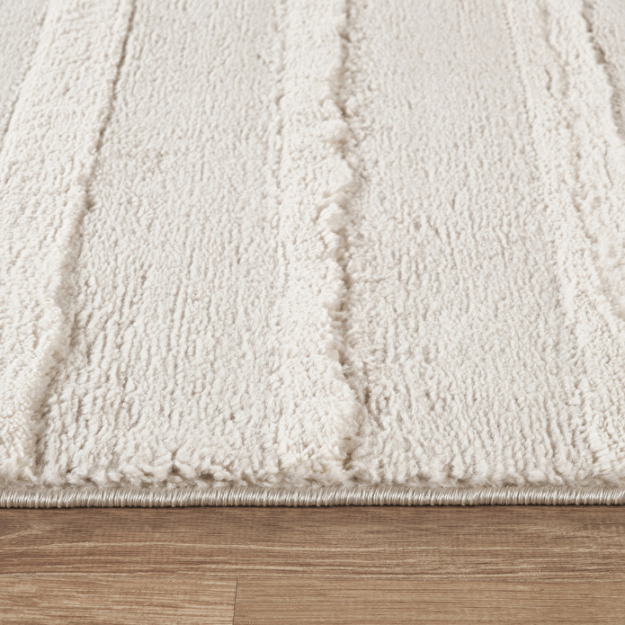 Kaşmir Halı 7/24 Plushy Basra Krem 50x80 cm