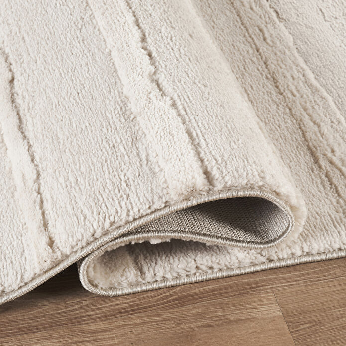 Kaşmir Halı 7/24 Plushy Basra Krem 80x150 cm