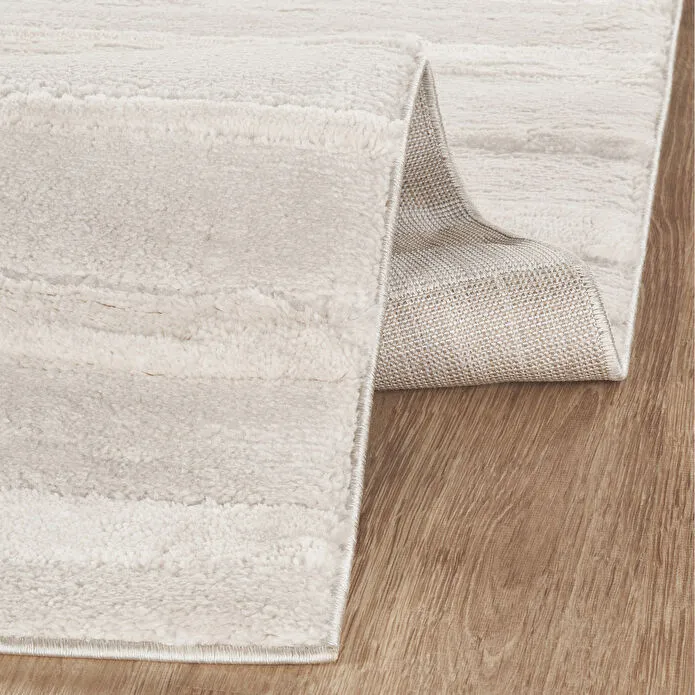 Kaşmir Halı 7/24 Plushy Basra Krem 80x150 cm