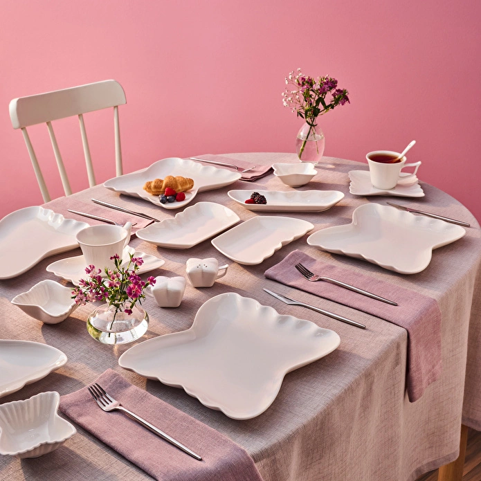 Karaca Stream Bone Pieris 34 Parça 6 Kişilik Kahvaltı Takımı