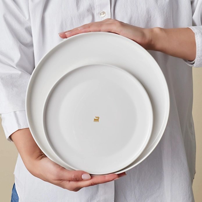 Karaca Stream Bone Saturn Logo 24 Parça 6 Kişilik Yemek Takımı