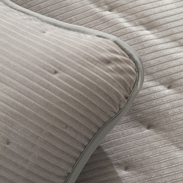 Karaca Home Lorıan Çift Kişilik Yatak Örtüsü Seti Gri