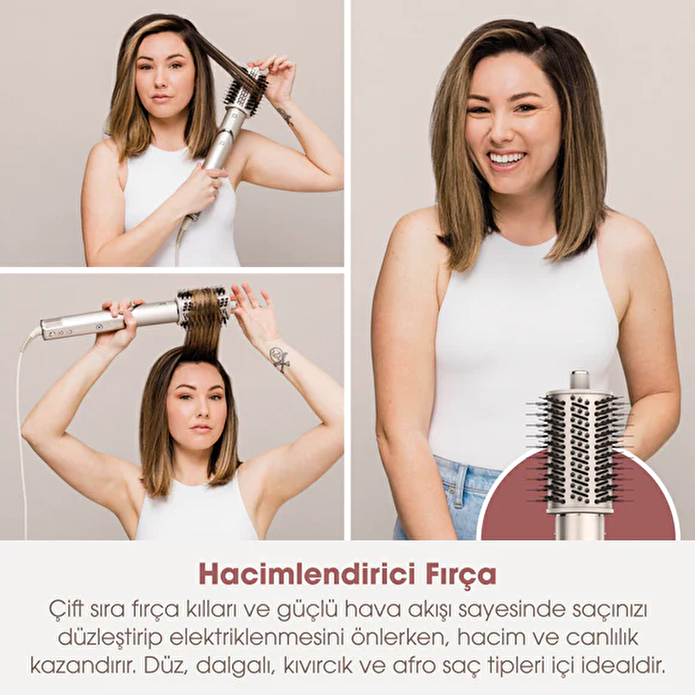 Shark FlexStyle 5-in-1 Saç Kurutma ve Şekillendirme Sistemi - Stone