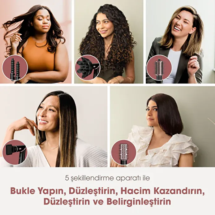 Shark FlexStyle 5-in-1 Saç Kurutma ve Şekillendirme Sistemi - Black