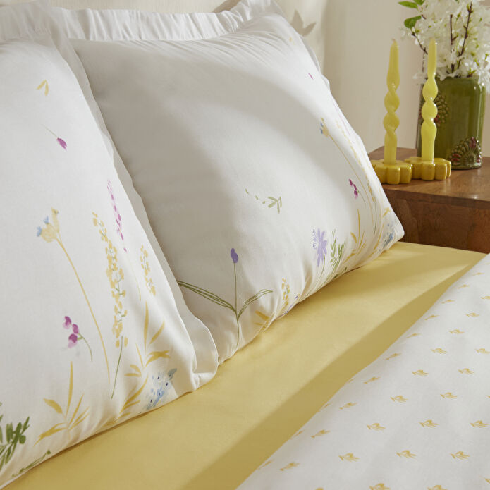 Karaca Home Jody %100 Pamuk Tek Kişilik Nevresim Takımı Sarı