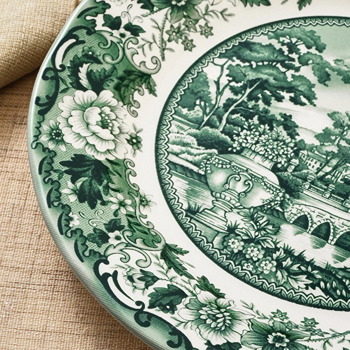 Karaca Old Town 4 Parça Pasta Takımı Yeşil 21 cm