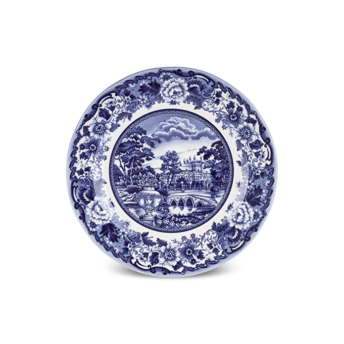 Karaca Old Town 4 Parça Pasta Takımı Mavi 21 cm