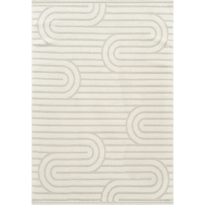 Kaşmir Halı 7/24 Plushy Runa Cream 50x80