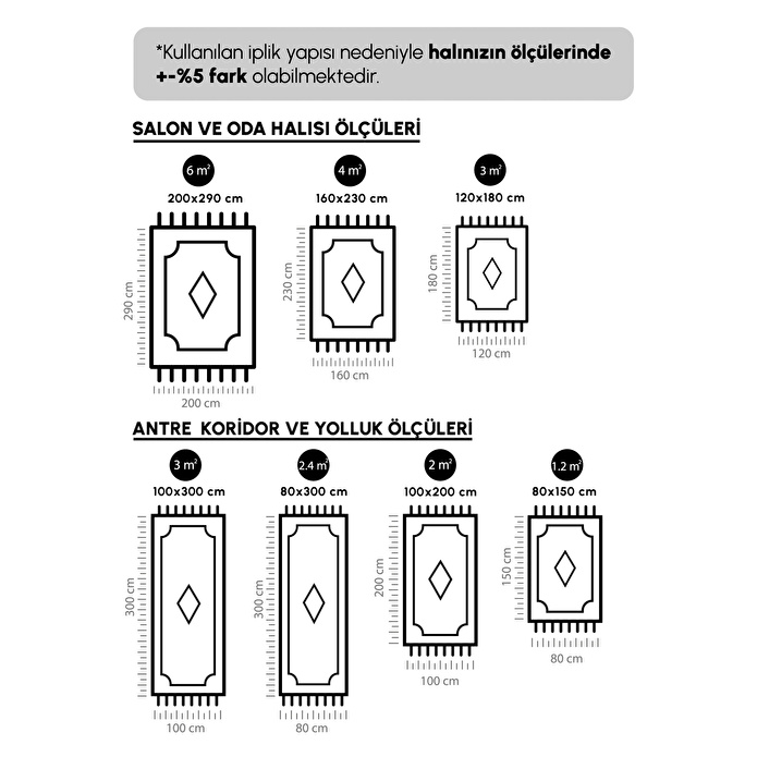 Kaşmir Halı 7/24 Plushy Runa Cream 80x300 cm