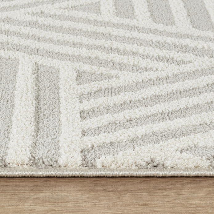 Kaşmir Halı 7/24 Plushy Tova Gray 160x230 cm