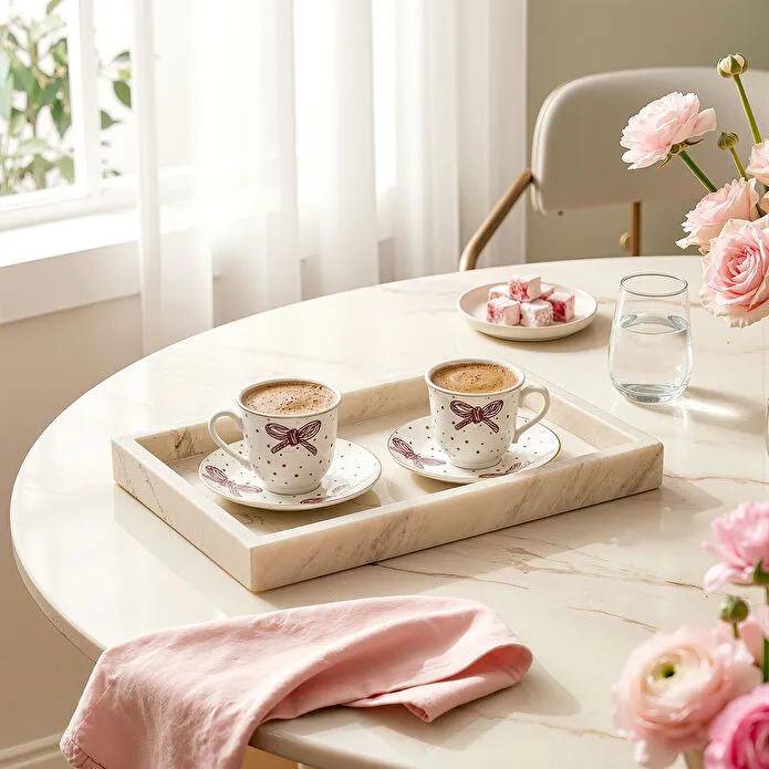 Karaca Bowie 6 Kişilik Kahve Fincan Takımı 80 ml