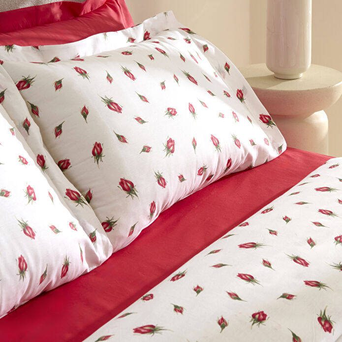 Karaca Home Aurelius %100 Pamuk Çift Kişilik Nevresim Takımı Kırmızı