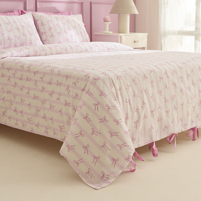 Karaca Home Ribelle Çift Kişilik Nevresim Takımı Pembe