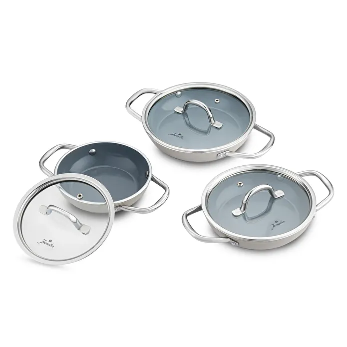 Jumbo Swiss Crystal Bej 6 Parça Sahan Seti