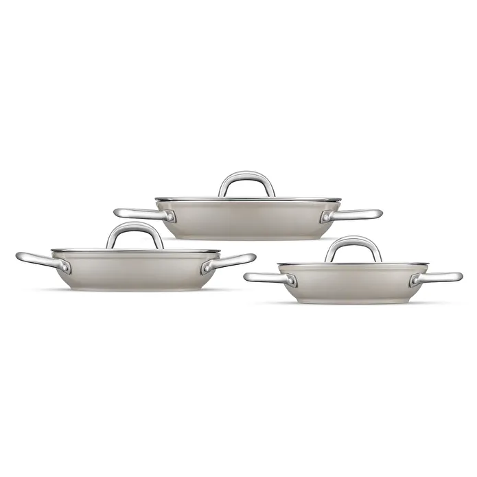 Jumbo Swiss Crystal Bej 6 Parça Sahan Seti