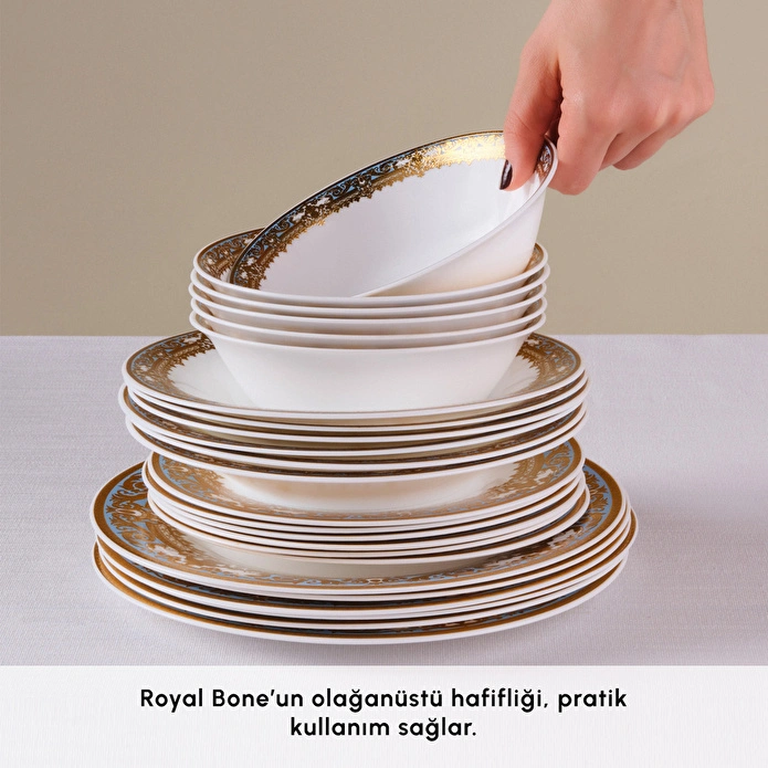 Karaca Royal Opal 24 Parça 6 Kişilik Yemek Takımı