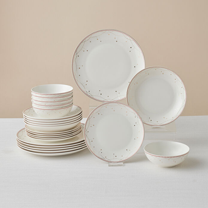 Karaca Elegance Bone Festival 24 Parça 6 Kişilik Yemek Takımı