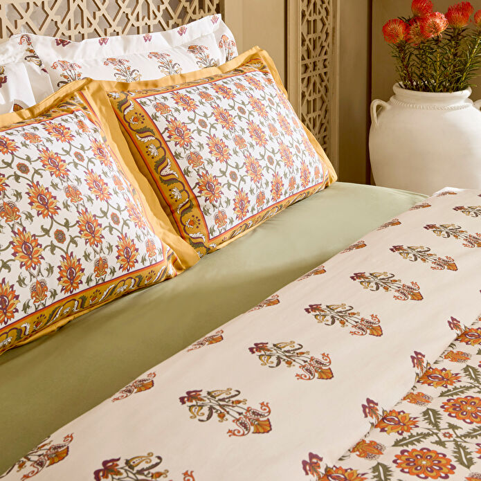 Karaca Home Zahara Çift Kişilik Nevresım Takımı Hardal