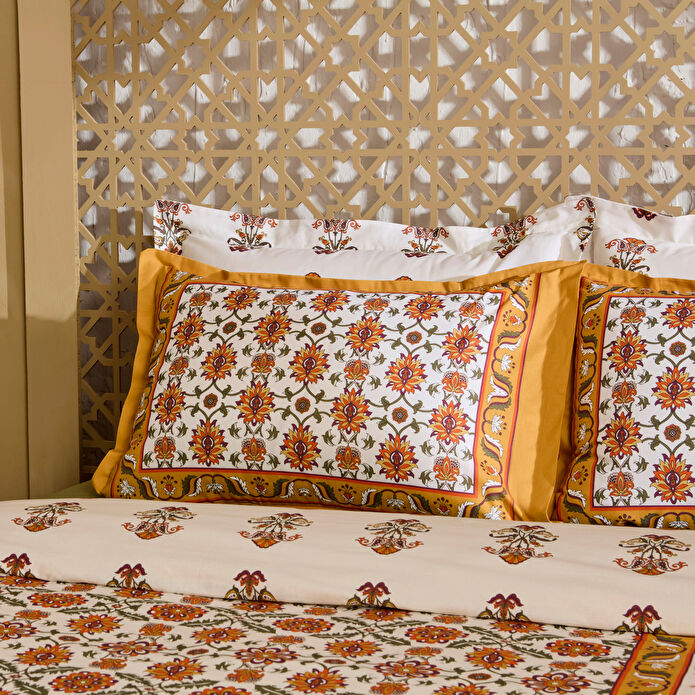 Karaca Home Zahara Çift Kişilik Nevresım Takımı Hardal