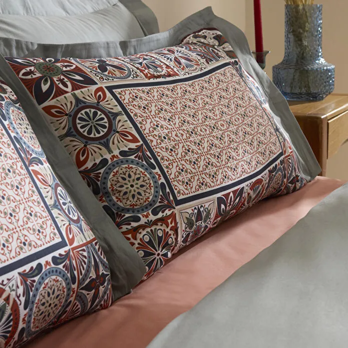 Karaca Home Tessera %100 Pamuk Çift Kişilik Nevresim Takımı Mint